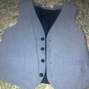 Baby blue boy vest